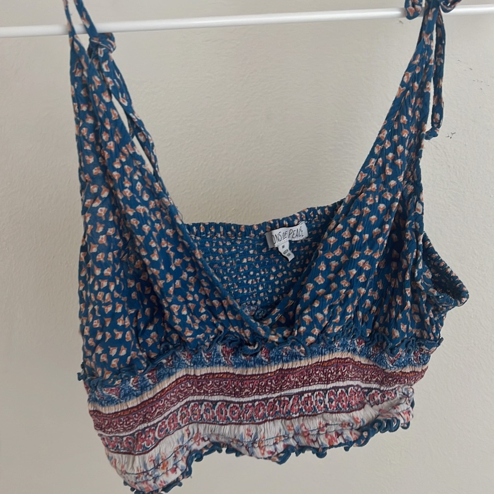 Crop top blue